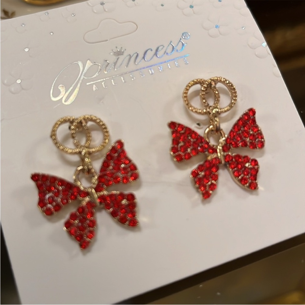 Crystal Butterfly Earrings